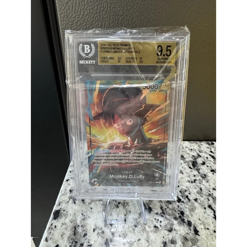 ONE PIECE Monkey D. Luffy 010 Official Playmat Limited Edition Vol.5 BGS 9.5